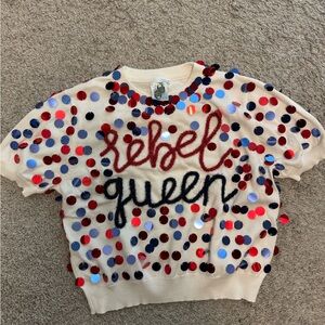 Queen of Sparkles size small Ole Miss “Rebel Queen” sweater